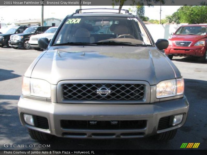 Bronzed Gray Metallic / Beige 2001 Nissan Pathfinder SE