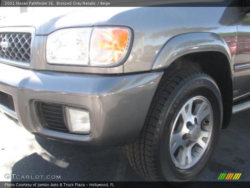 Bronzed Gray Metallic / Beige 2001 Nissan Pathfinder SE