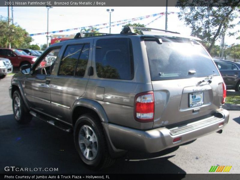 Bronzed Gray Metallic / Beige 2001 Nissan Pathfinder SE