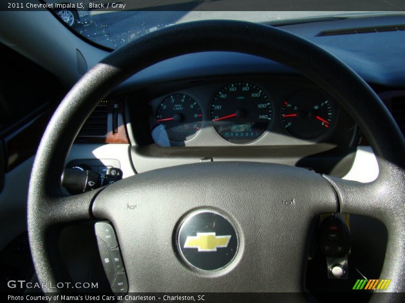 Black / Gray 2011 Chevrolet Impala LS