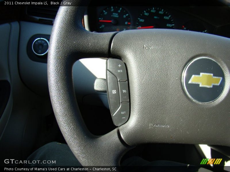 Black / Gray 2011 Chevrolet Impala LS