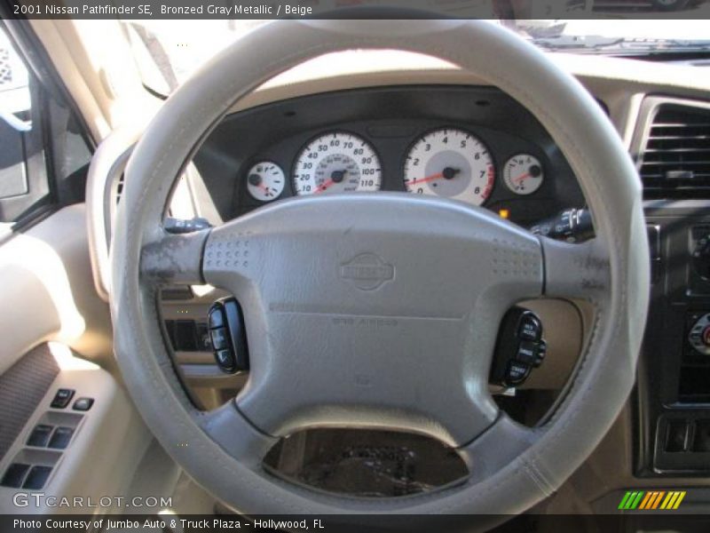 Bronzed Gray Metallic / Beige 2001 Nissan Pathfinder SE