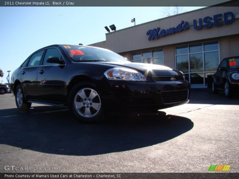 Black / Gray 2011 Chevrolet Impala LS