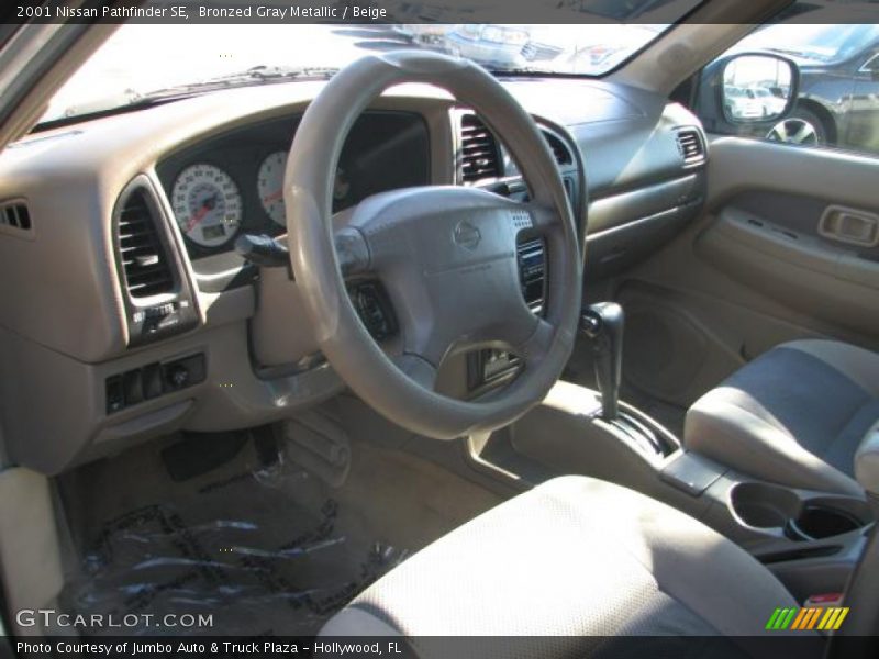 Bronzed Gray Metallic / Beige 2001 Nissan Pathfinder SE