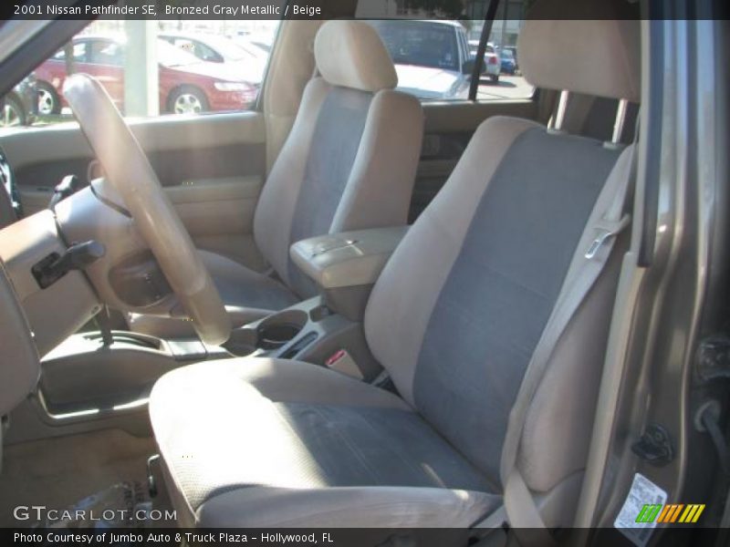 Bronzed Gray Metallic / Beige 2001 Nissan Pathfinder SE