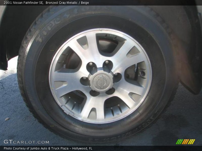 Bronzed Gray Metallic / Beige 2001 Nissan Pathfinder SE