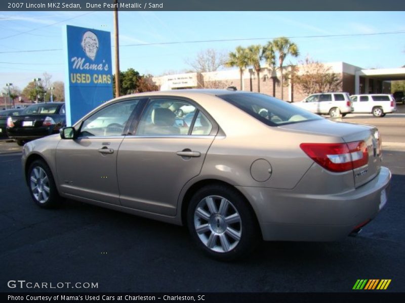 Dune Pearl Metallic / Sand 2007 Lincoln MKZ Sedan