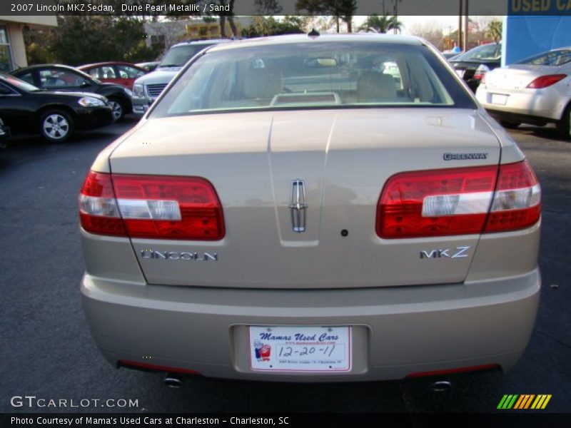 Dune Pearl Metallic / Sand 2007 Lincoln MKZ Sedan