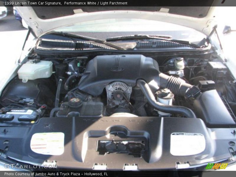 Performance White / Light Parchment 1999 Lincoln Town Car Signature