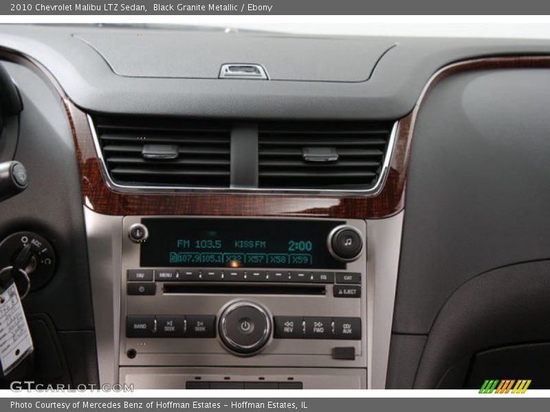Black Granite Metallic / Ebony 2010 Chevrolet Malibu LTZ Sedan
