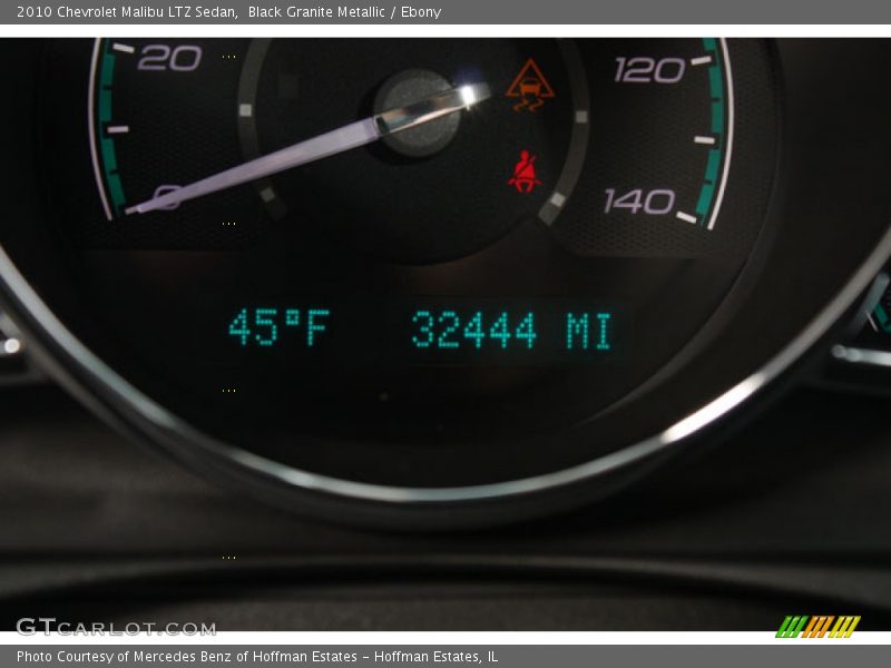 Black Granite Metallic / Ebony 2010 Chevrolet Malibu LTZ Sedan