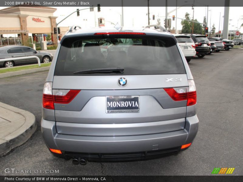 Silver Grey Metallic / Black 2008 BMW X3 3.0si