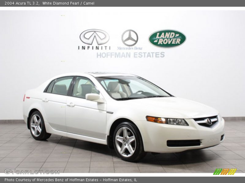White Diamond Pearl / Camel 2004 Acura TL 3.2
