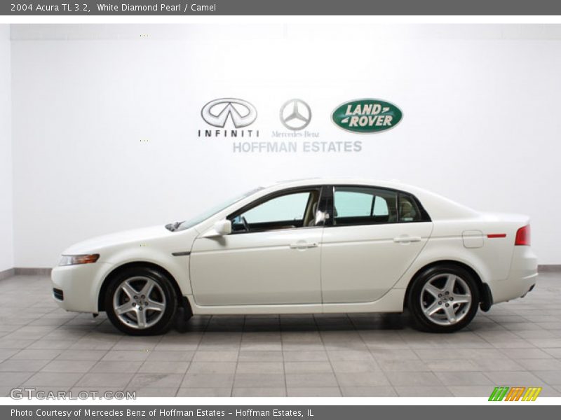 White Diamond Pearl / Camel 2004 Acura TL 3.2