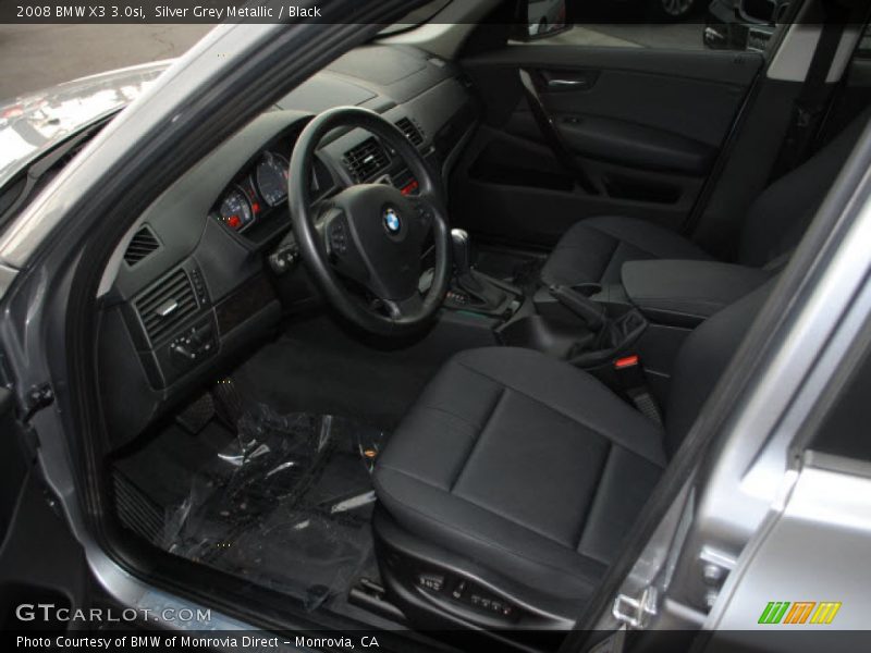 Silver Grey Metallic / Black 2008 BMW X3 3.0si