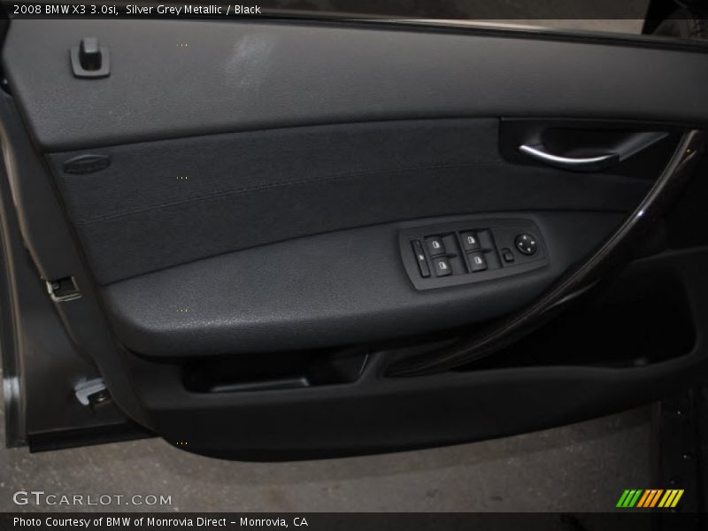Silver Grey Metallic / Black 2008 BMW X3 3.0si