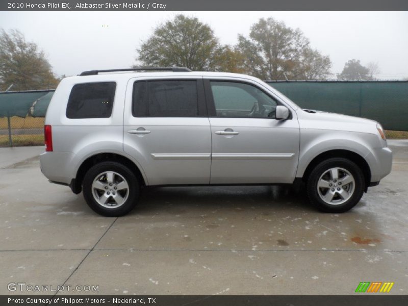Alabaster Silver Metallic / Gray 2010 Honda Pilot EX