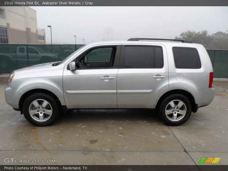 Alabaster Silver Metallic / Gray 2010 Honda Pilot EX