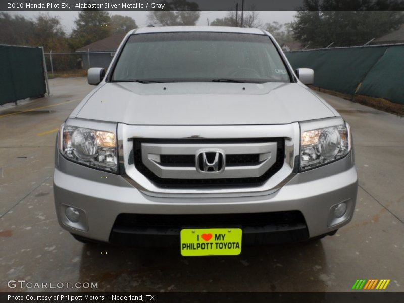 Alabaster Silver Metallic / Gray 2010 Honda Pilot EX