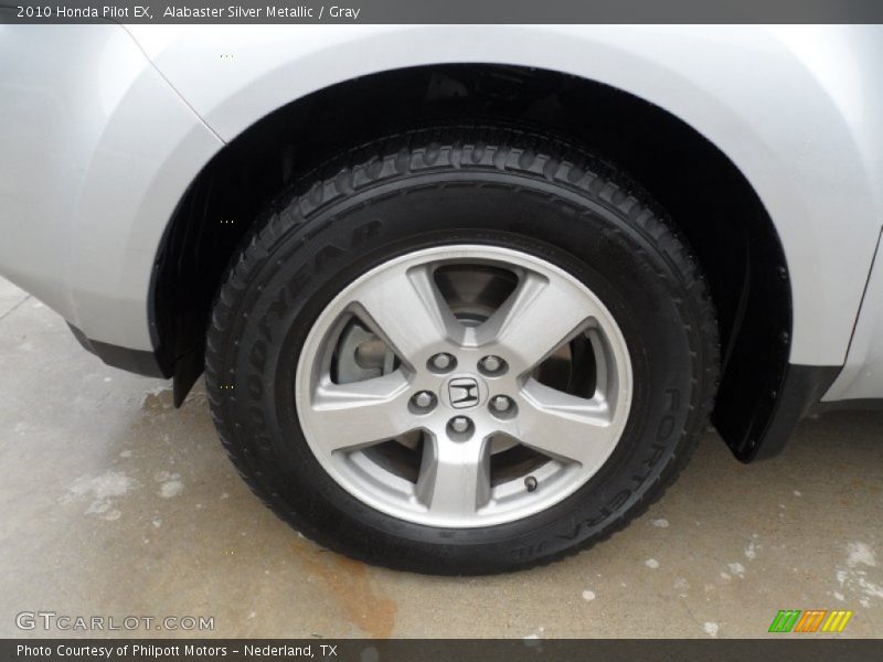 Alabaster Silver Metallic / Gray 2010 Honda Pilot EX