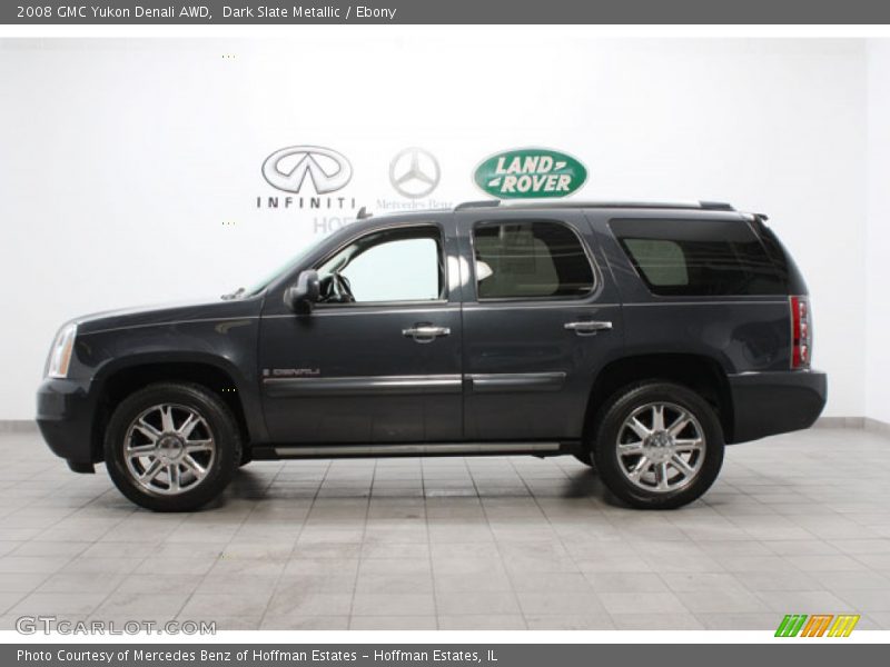 Dark Slate Metallic / Ebony 2008 GMC Yukon Denali AWD
