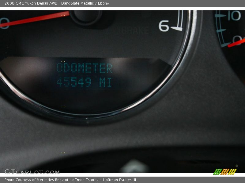 Dark Slate Metallic / Ebony 2008 GMC Yukon Denali AWD