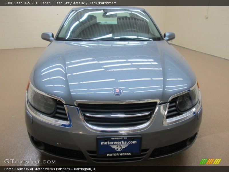 Titan Gray Metallic / Black/Parchment 2008 Saab 9-5 2.3T Sedan