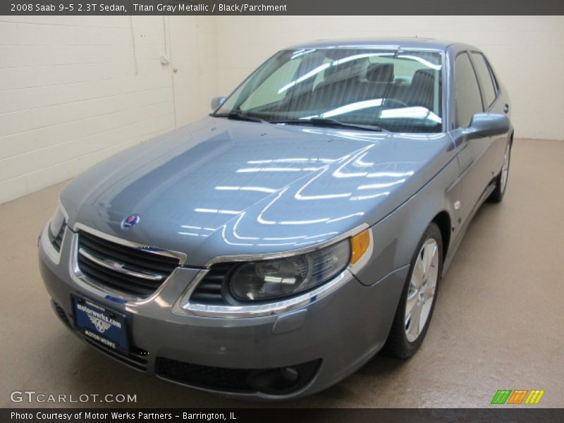 Titan Gray Metallic / Black/Parchment 2008 Saab 9-5 2.3T Sedan