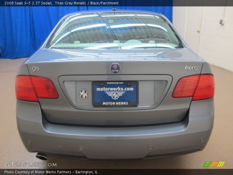 Titan Gray Metallic / Black/Parchment 2008 Saab 9-5 2.3T Sedan