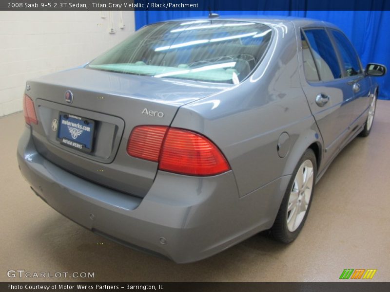 Titan Gray Metallic / Black/Parchment 2008 Saab 9-5 2.3T Sedan
