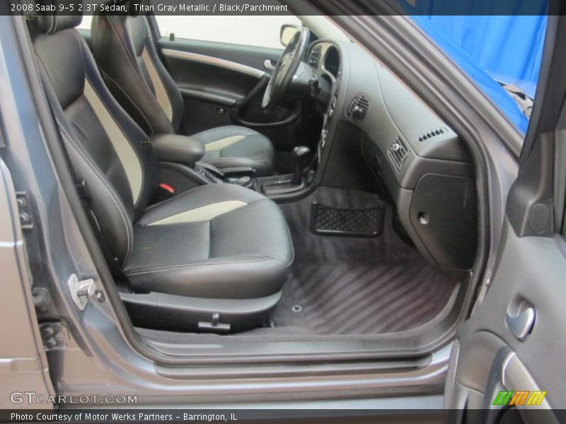 Titan Gray Metallic / Black/Parchment 2008 Saab 9-5 2.3T Sedan