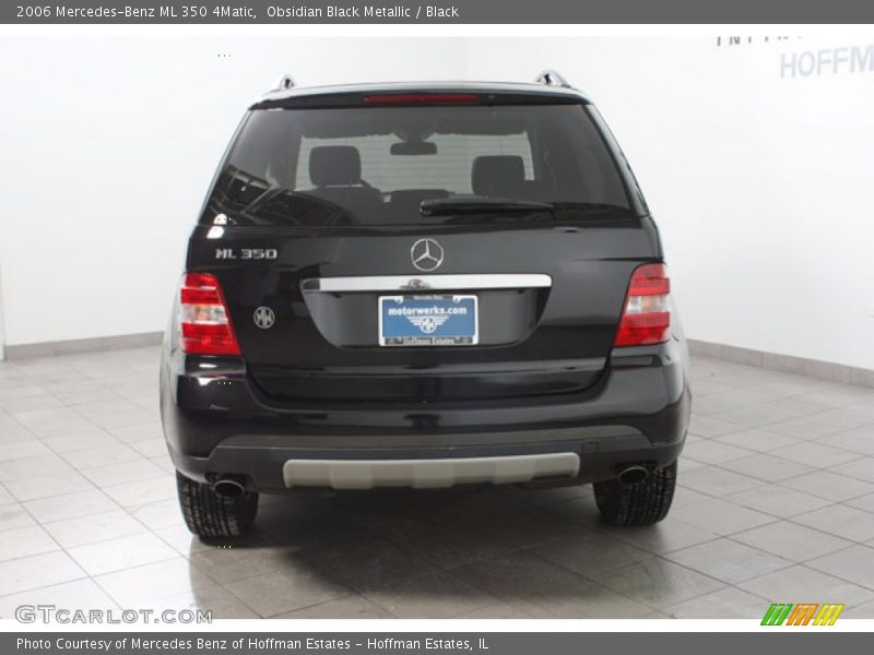 Obsidian Black Metallic / Black 2006 Mercedes-Benz ML 350 4Matic