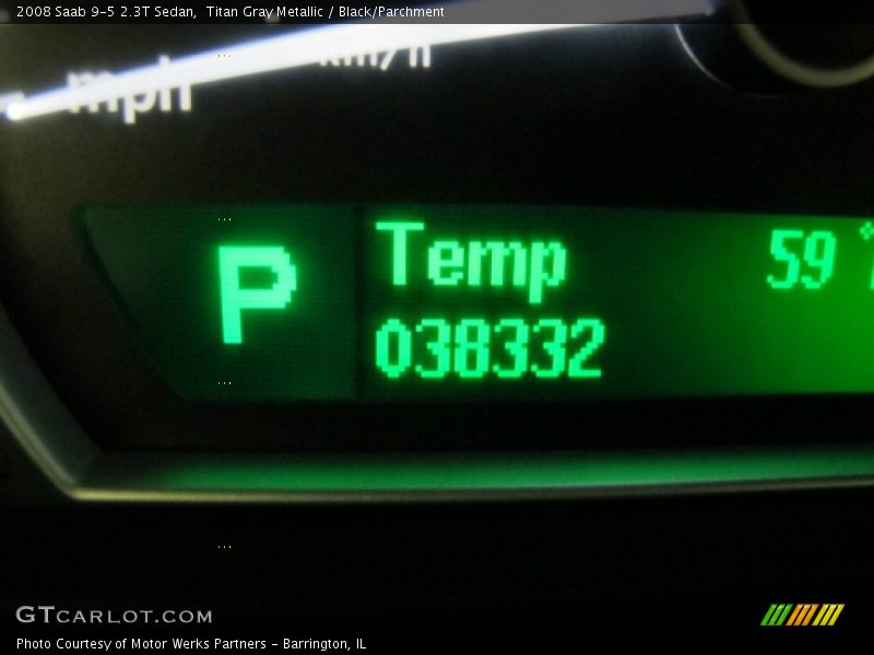 Titan Gray Metallic / Black/Parchment 2008 Saab 9-5 2.3T Sedan