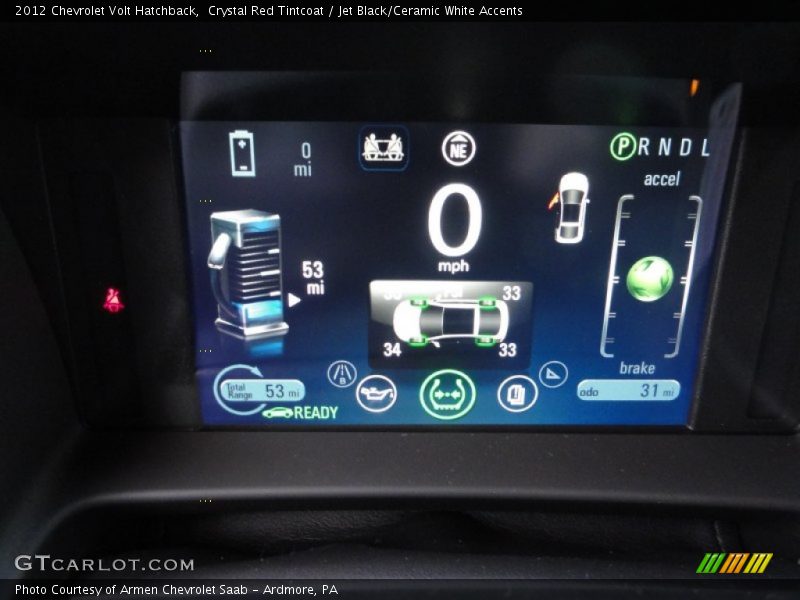 Crystal Red Tintcoat / Jet Black/Ceramic White Accents 2012 Chevrolet Volt Hatchback