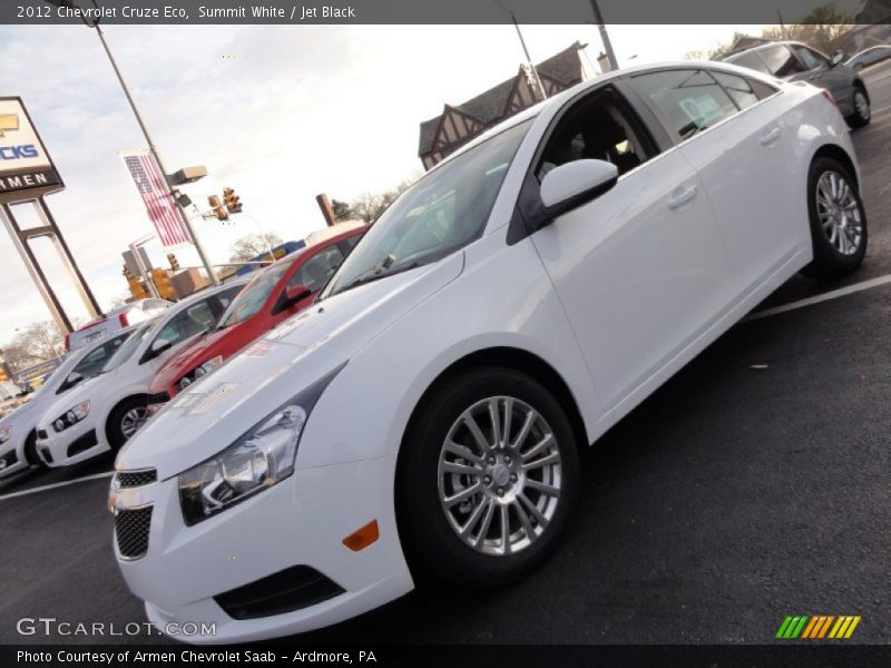 Summit White / Jet Black 2012 Chevrolet Cruze Eco