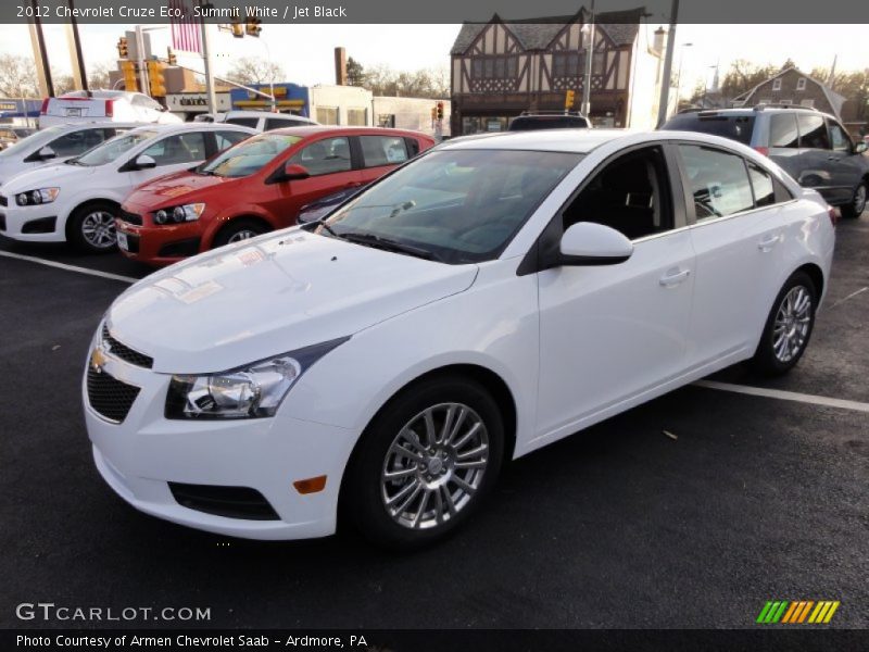 Summit White / Jet Black 2012 Chevrolet Cruze Eco