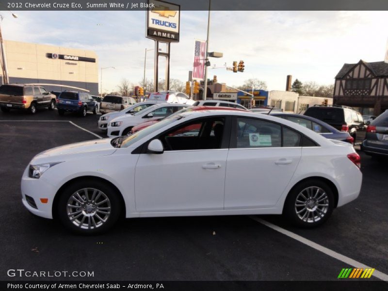 Summit White / Jet Black 2012 Chevrolet Cruze Eco