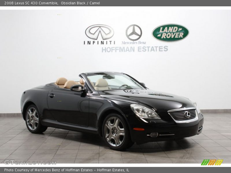 Obsidian Black / Camel 2008 Lexus SC 430 Convertible