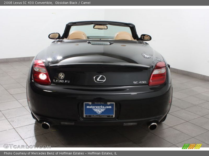 Obsidian Black / Camel 2008 Lexus SC 430 Convertible