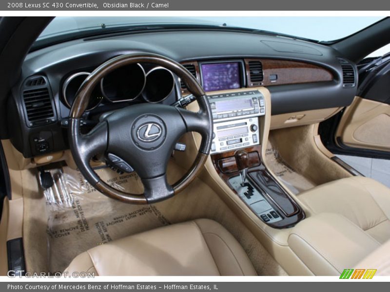 Obsidian Black / Camel 2008 Lexus SC 430 Convertible
