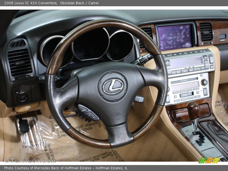 Obsidian Black / Camel 2008 Lexus SC 430 Convertible
