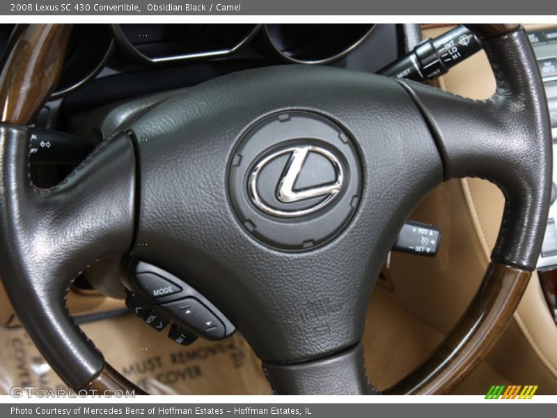 Obsidian Black / Camel 2008 Lexus SC 430 Convertible