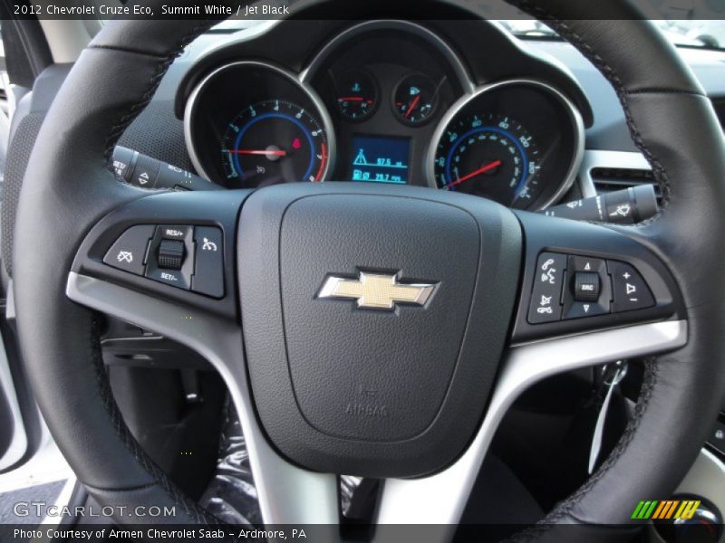 Summit White / Jet Black 2012 Chevrolet Cruze Eco