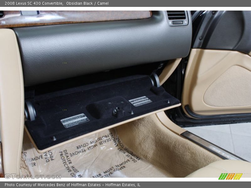Obsidian Black / Camel 2008 Lexus SC 430 Convertible