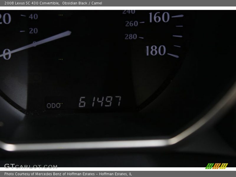 Obsidian Black / Camel 2008 Lexus SC 430 Convertible