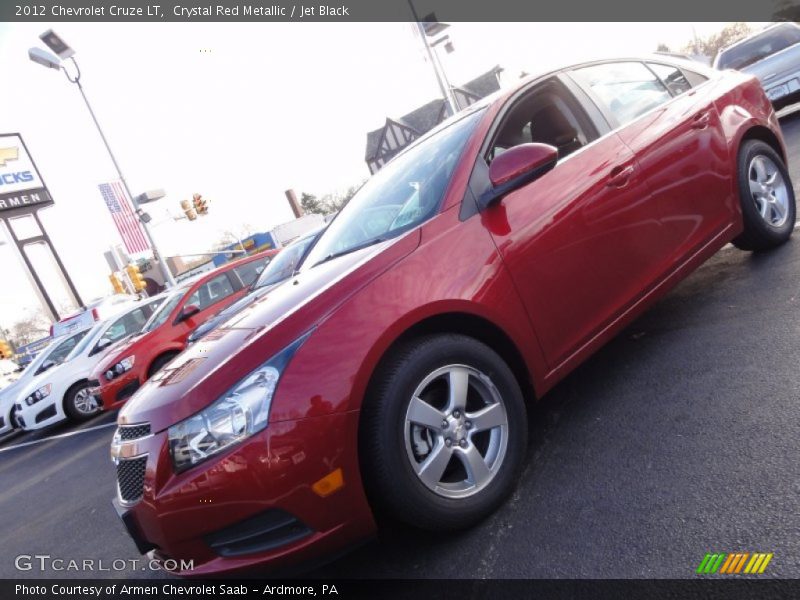 Crystal Red Metallic / Jet Black 2012 Chevrolet Cruze LT