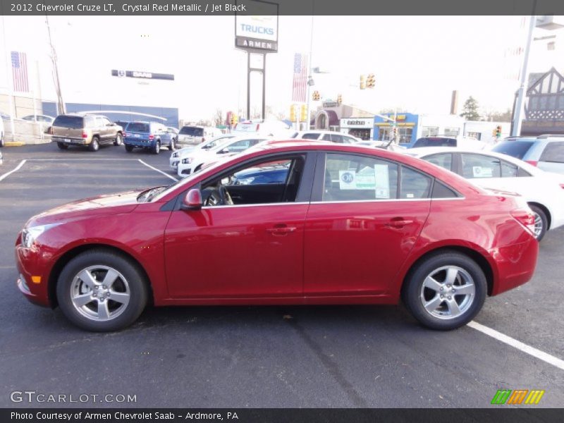 Crystal Red Metallic / Jet Black 2012 Chevrolet Cruze LT