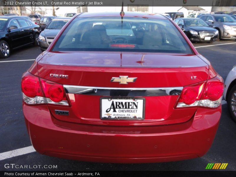 Crystal Red Metallic / Jet Black 2012 Chevrolet Cruze LT