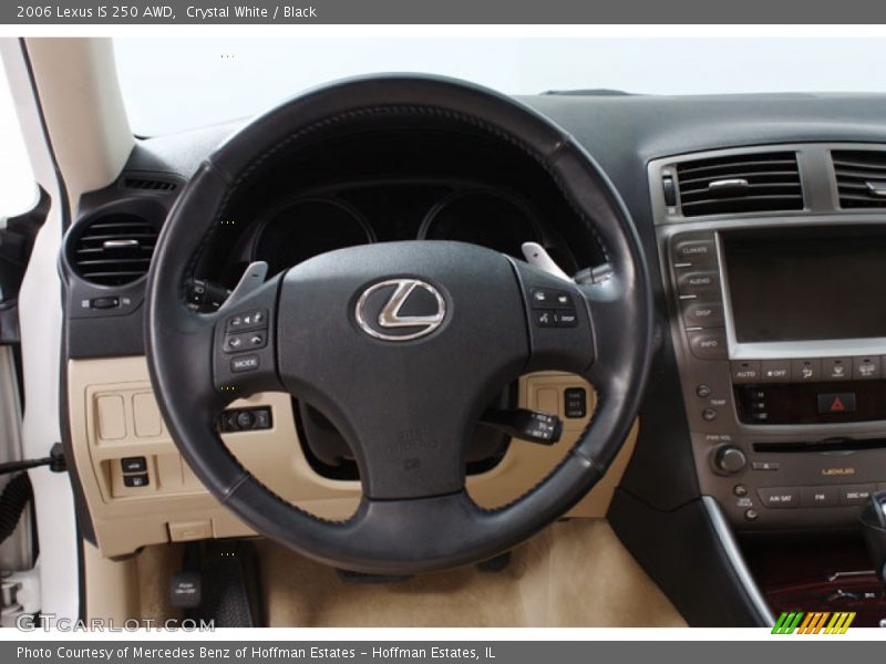 Crystal White / Black 2006 Lexus IS 250 AWD