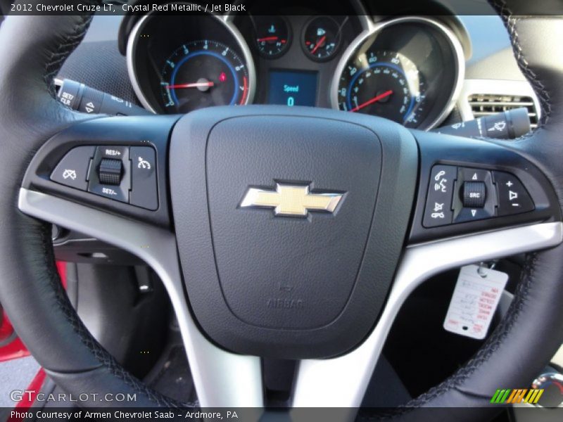 Crystal Red Metallic / Jet Black 2012 Chevrolet Cruze LT